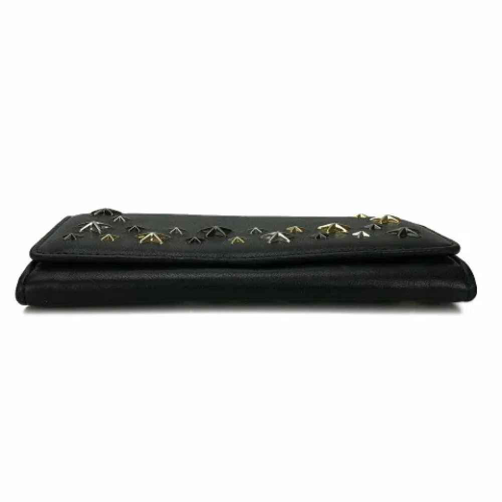 Jimmy Choo Pre-owned Leather wallets Black Dames