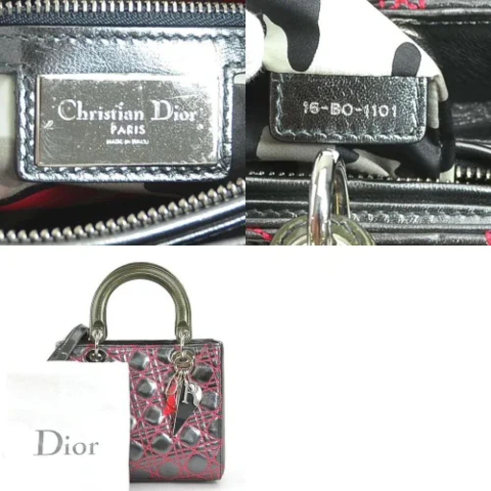 Dior Vintage Pre-owned Fabric dior-bags Pink Dames