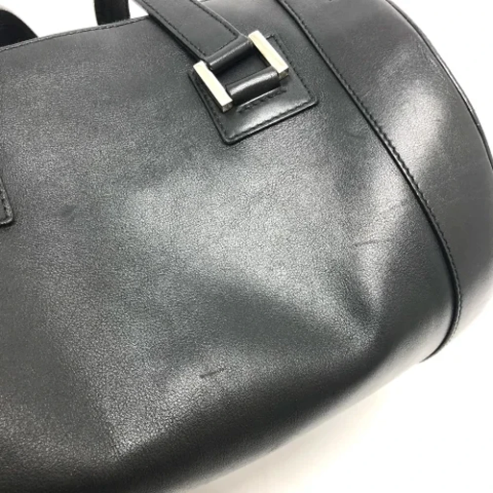 Bvlgari Vintage Pre-owned Leather handbags Black Dames