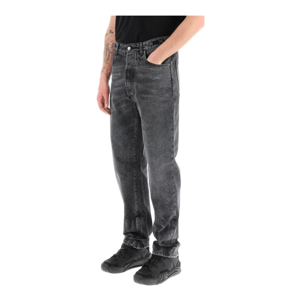 Darkpark Relaxed-fit jeans met gebruikteffect Black Heren