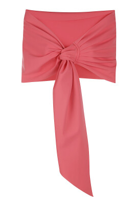 chiara-boni-la-petite-robe-scarfs-coral-red