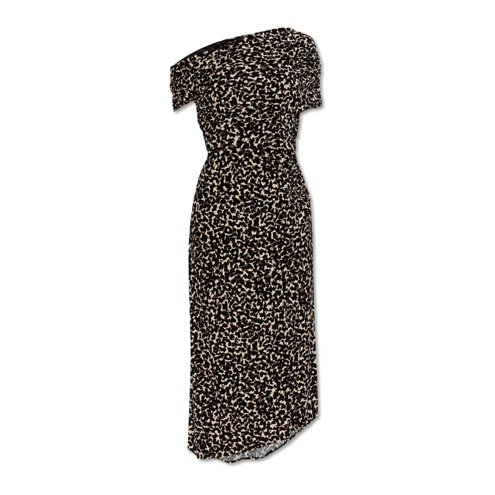 Diane Von Furstenberg Jurk Agustin Midi Black Dames