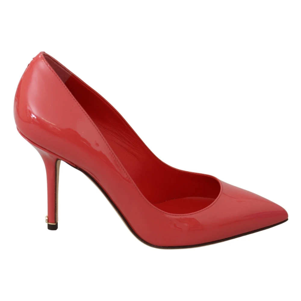 Dolce & Gabbana Women's Dark/Pink Elegant Patent Leather Pumps