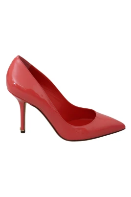 Elegant mörkrosa lackpumps