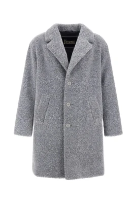 Mohair Wool Single-Breasted Coat