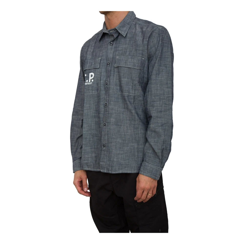 C.P. Company Stijlvolle Shirt voor Mannen Blue Heren