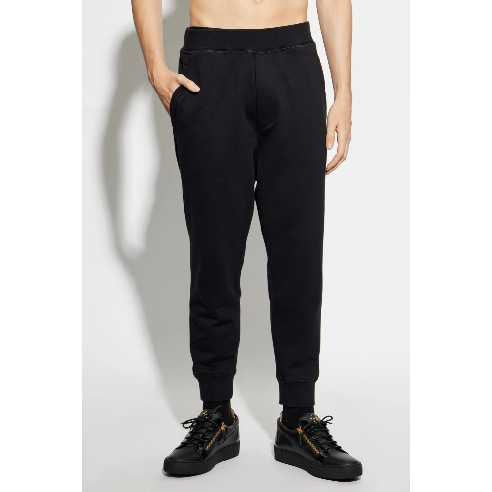 Dsquared2 Katoenen sweatpants Black Heren
