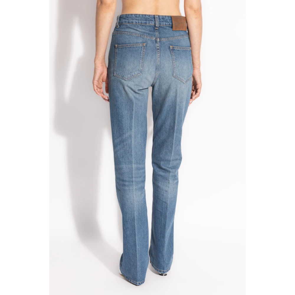 Victoria Beckham Jeans met logo Blue Dames