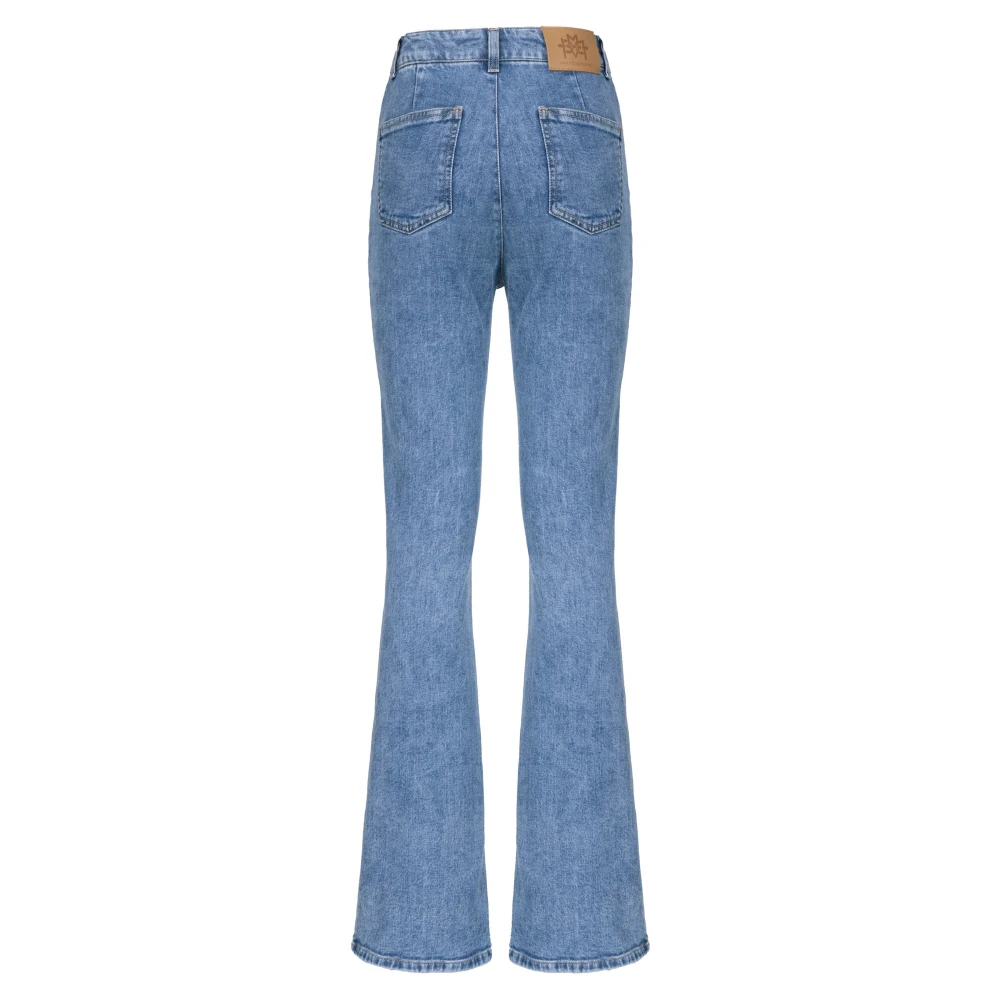 MVP wardrobe Vintage Bonnet Denim Broek Blue Dames