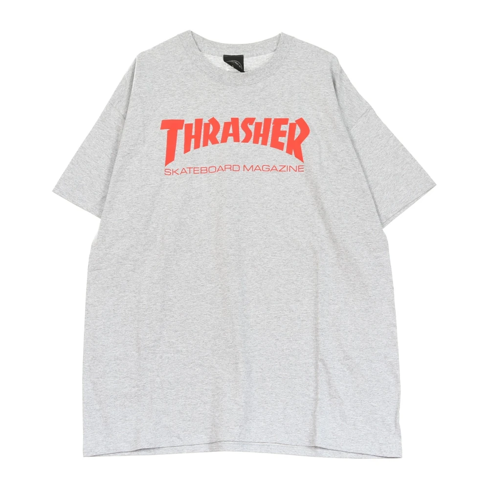 Thrasher Skatemag Tee Heren T-shirt Grijs rood Gray Heren