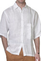 chemise-a-manches-courtes-en-lin-blanc