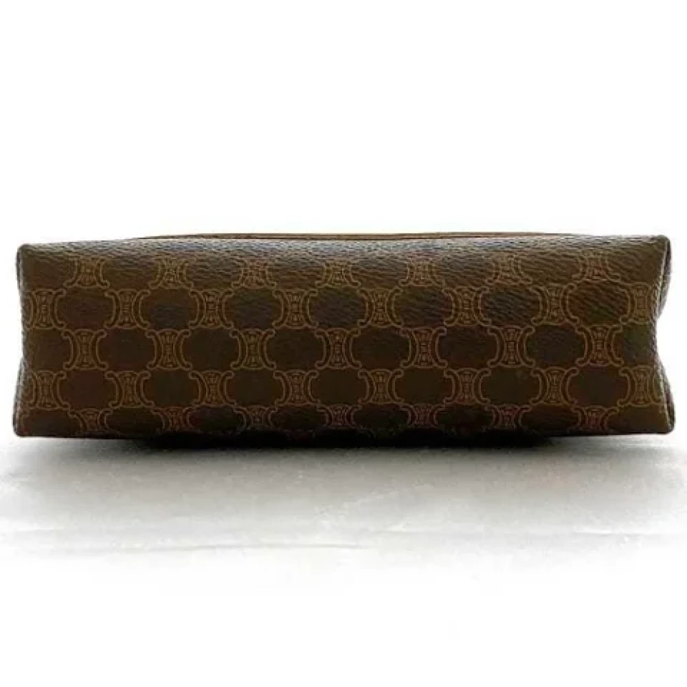 Celine Vintage Pre-owned Canvas clutches Brown Dames
