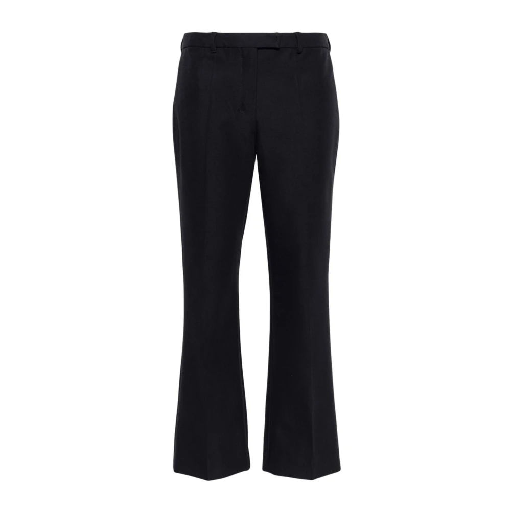 Max Mara Navy Blauwe Broek Fatina Stijl Black Dames