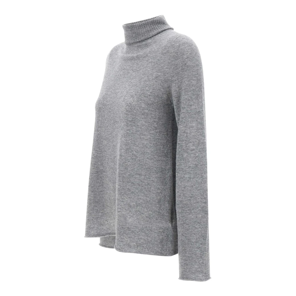 Kaos Wollen Coltrui Lichtgrijs Gray Dames