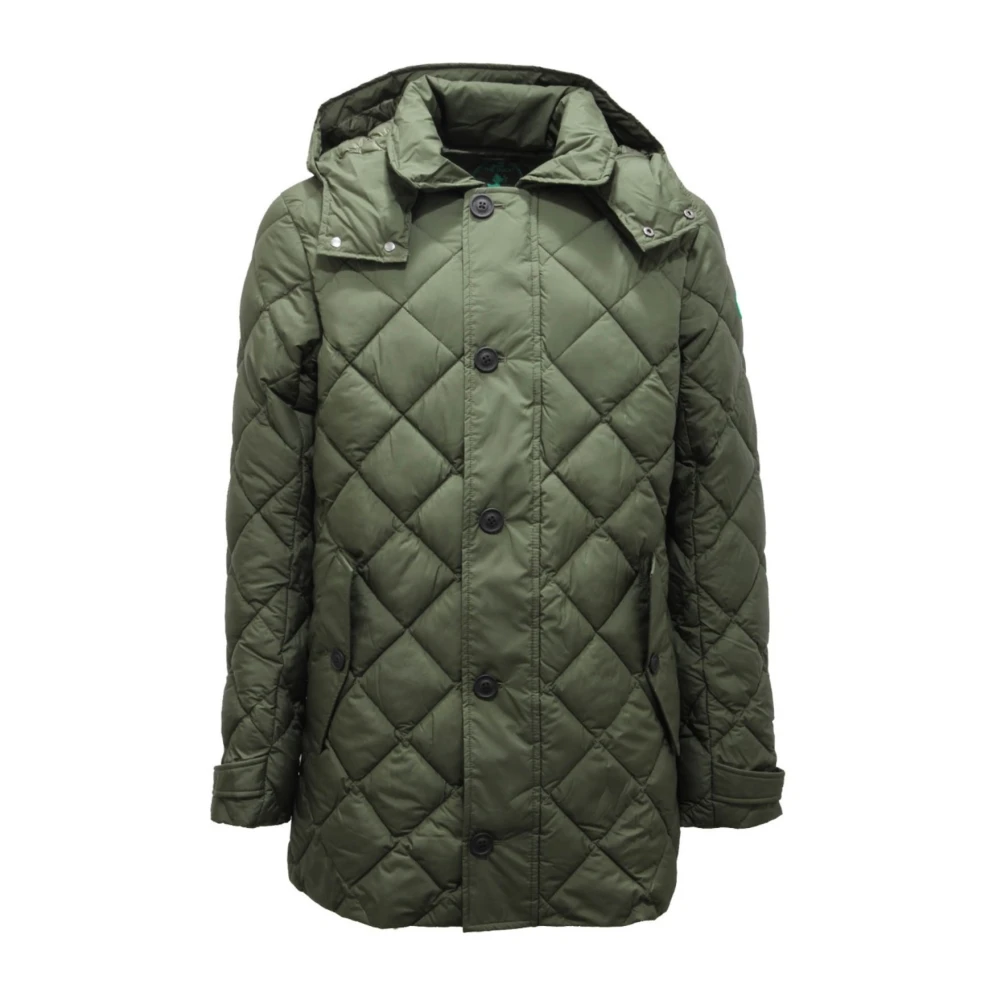 Save The Duck Men's Green Padded Jacket Maverick Style - Winter Jackets - S - Jackets