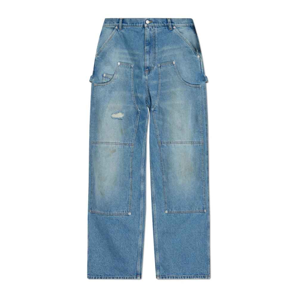 Moschino Jeans met logo Blue Heren