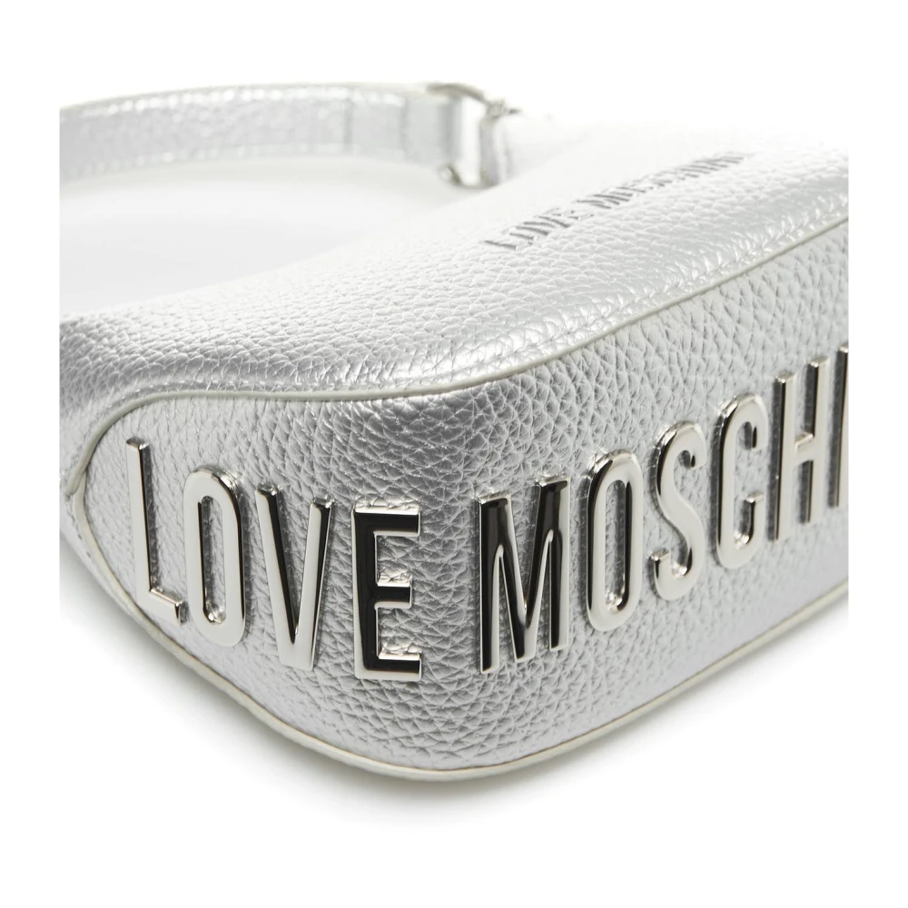 Love Moschino Kleine tas met ritssluiting en verstelbare bandjes Gray Dames