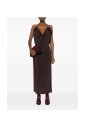 robe-midi-florale-marron