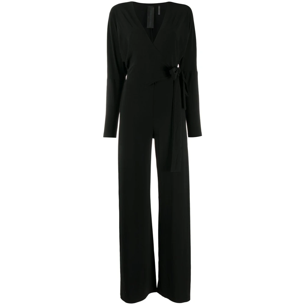 Norma Kamali Stijlvolle Wrap Jumpsuit Black Dames