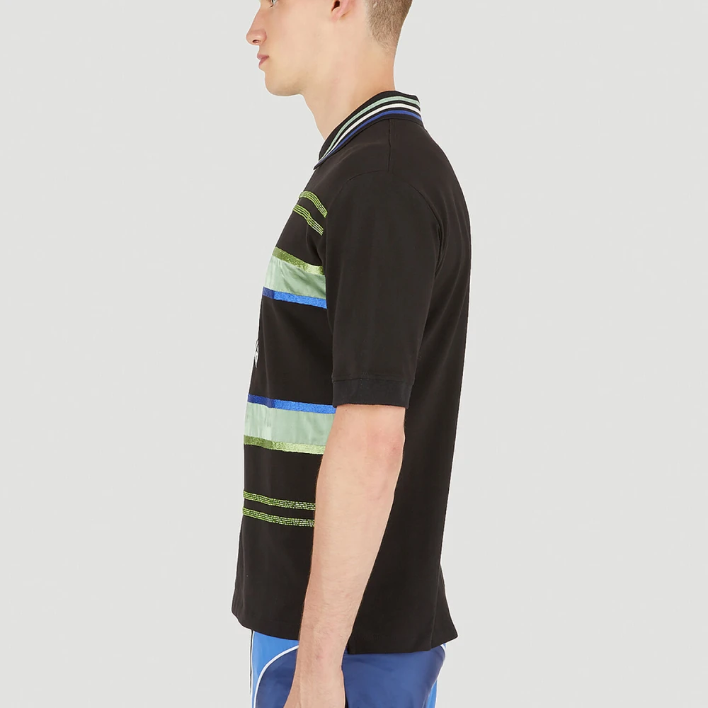 Ahluwalia Gestreept Poloshirt Black Heren