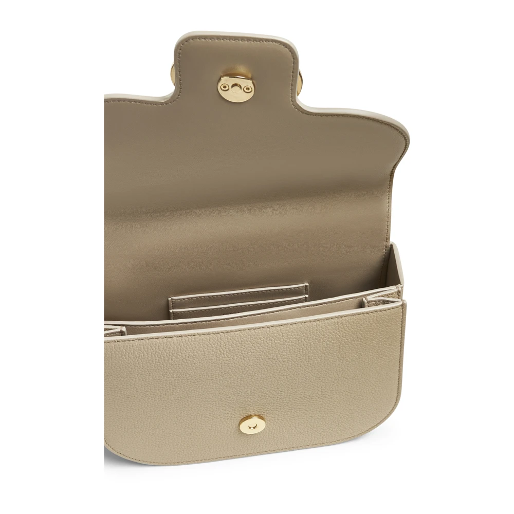 Salvatore Ferragamo Stijlvolle Schoudertas Beige Dames