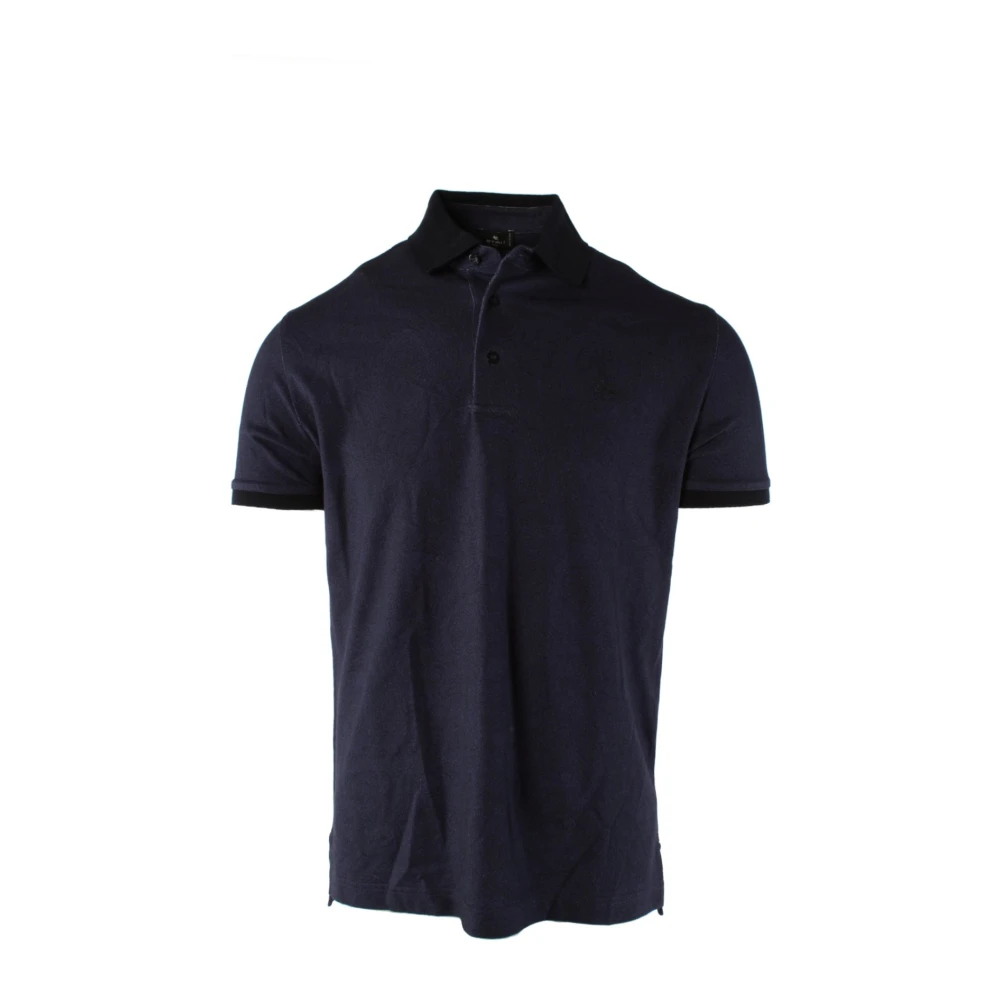 ETRO Blauw Polo Shirt Upgrade Casual Stijl Blue Heren