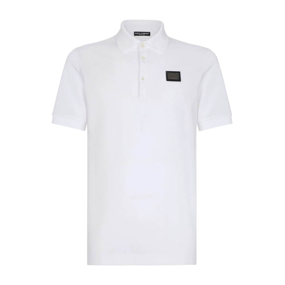 Dolce & Gabbana Uomo Bianco Polo Shirt