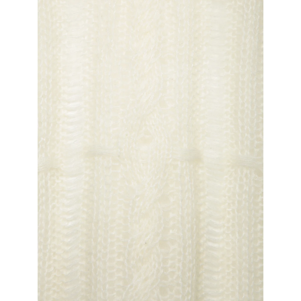 Séfr Witte Gebreide Trui Sweater Aw24 White Heren