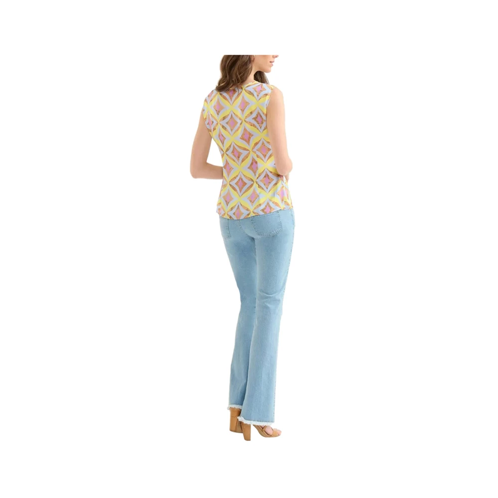 Alviero Martini 1a Classe Elegante Lila Top Prima Classe Multicolor Dames
