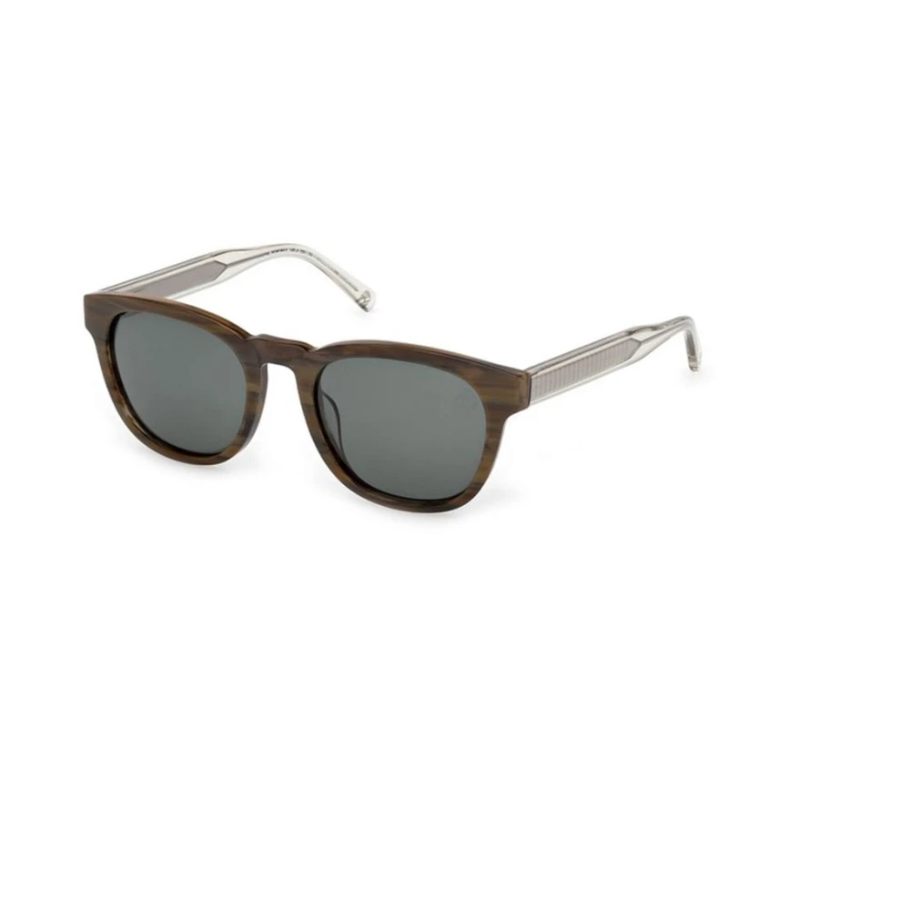 Timberland Brown Round Polarized Sunglasses - Male - Sunglasses - 53 Mm - Accessories