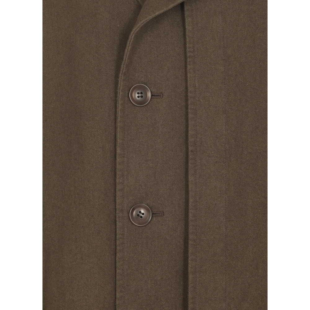 Y-3 Bruine Katoenen Linnen Jas Vrouw Brown Dames