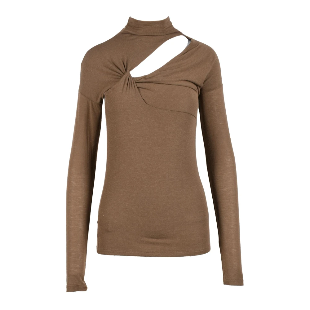 Pinko Zachte Gebreide Trui Mix Brown Dames