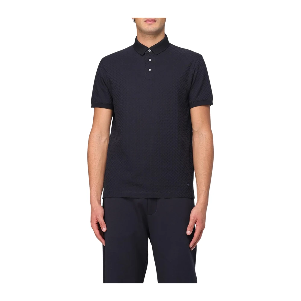 Emporio Armani Blauwe T-shirts en Polos Blue Heren