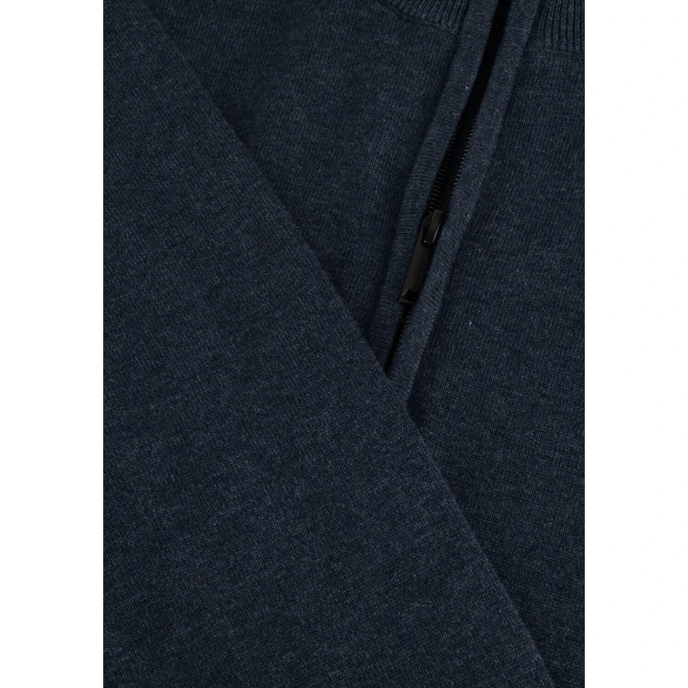 Saint Steve Blauwe Half Zip Trui voor Heren Blue Heren