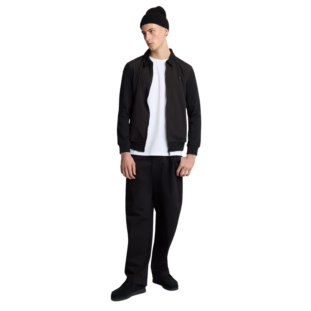 Lyle & Scott Middenlaag Softshell Hybrid Track Jacket Black Heren