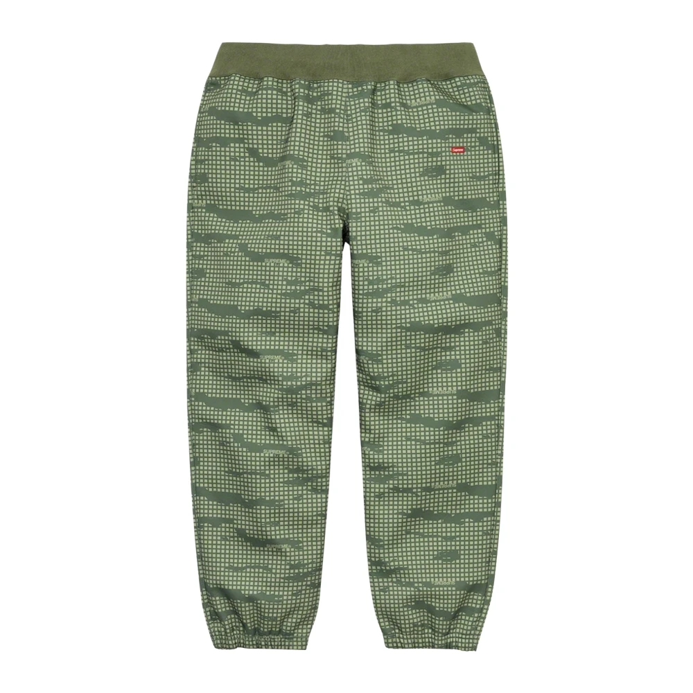 Supreme Limited Edition Windstopper Sweatpant Olive Grid Camo Green Heren