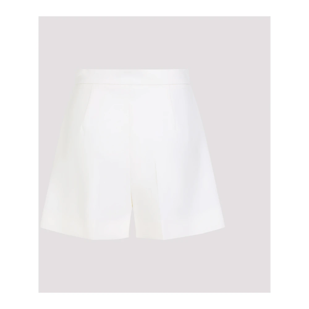 Max Mara Witte wollen bermuda's voor vrouwen White Dames