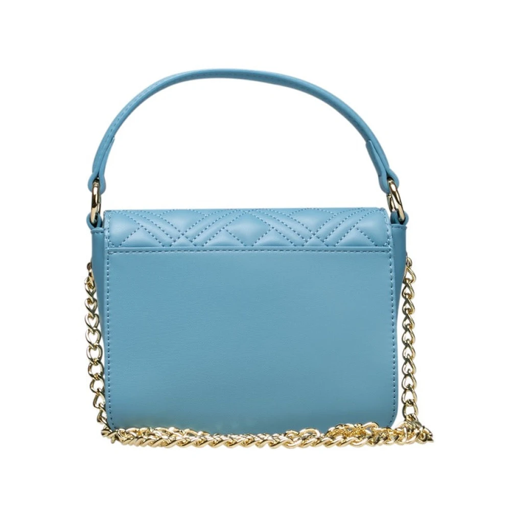 Love Moschino Handtas met handvat en schouderband Blue Dames