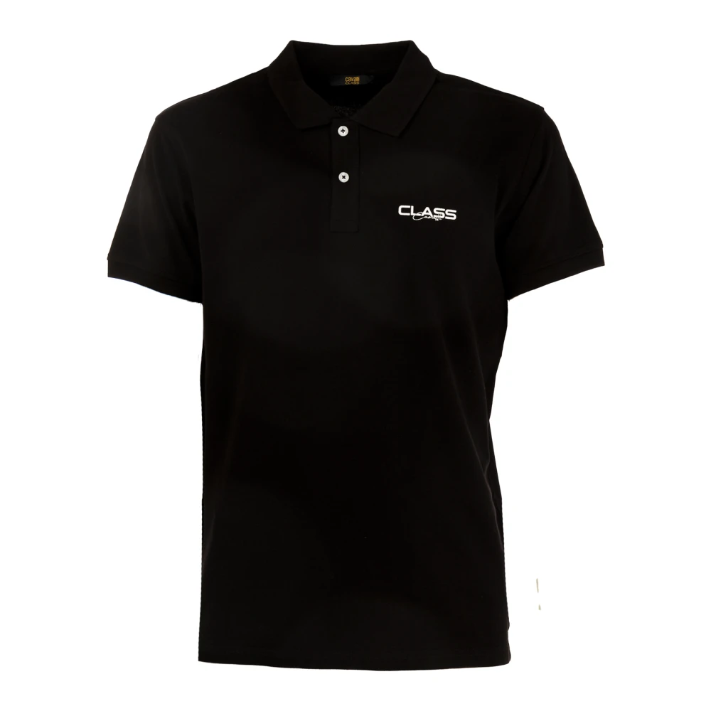Cavalli Class Klassiek Heren Polo Shirt Black Heren