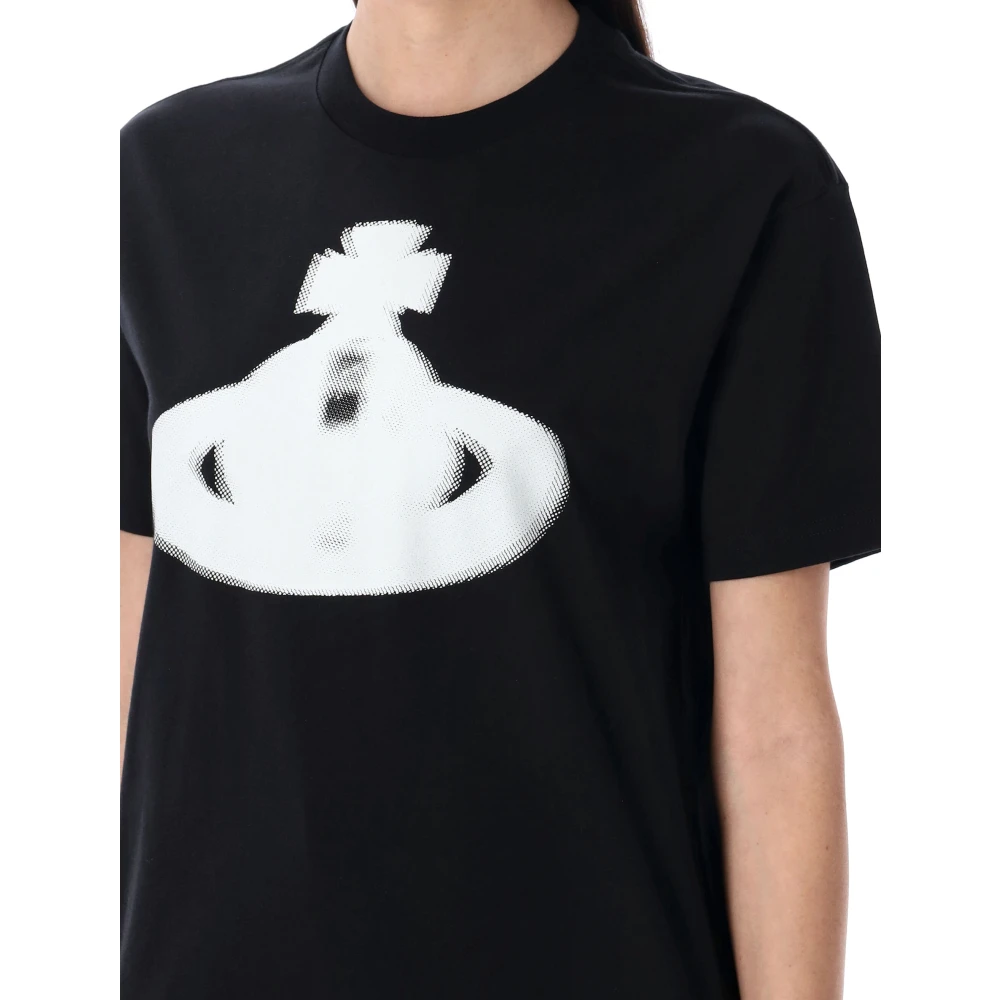 Vivienne Westwood Halftone Orb Zwart T-shirt Black Dames