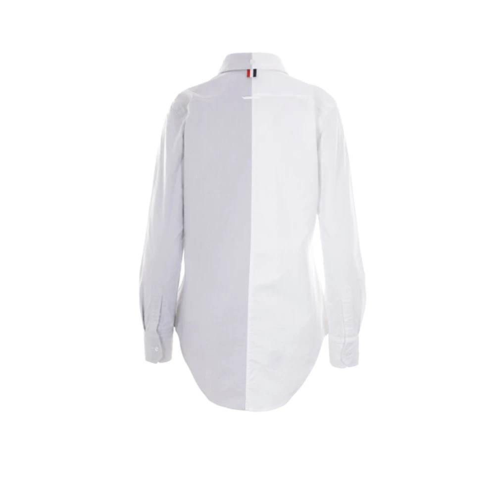 Thom Browne Witte Oxford Katoenen Overhemd Multicolor Dames
