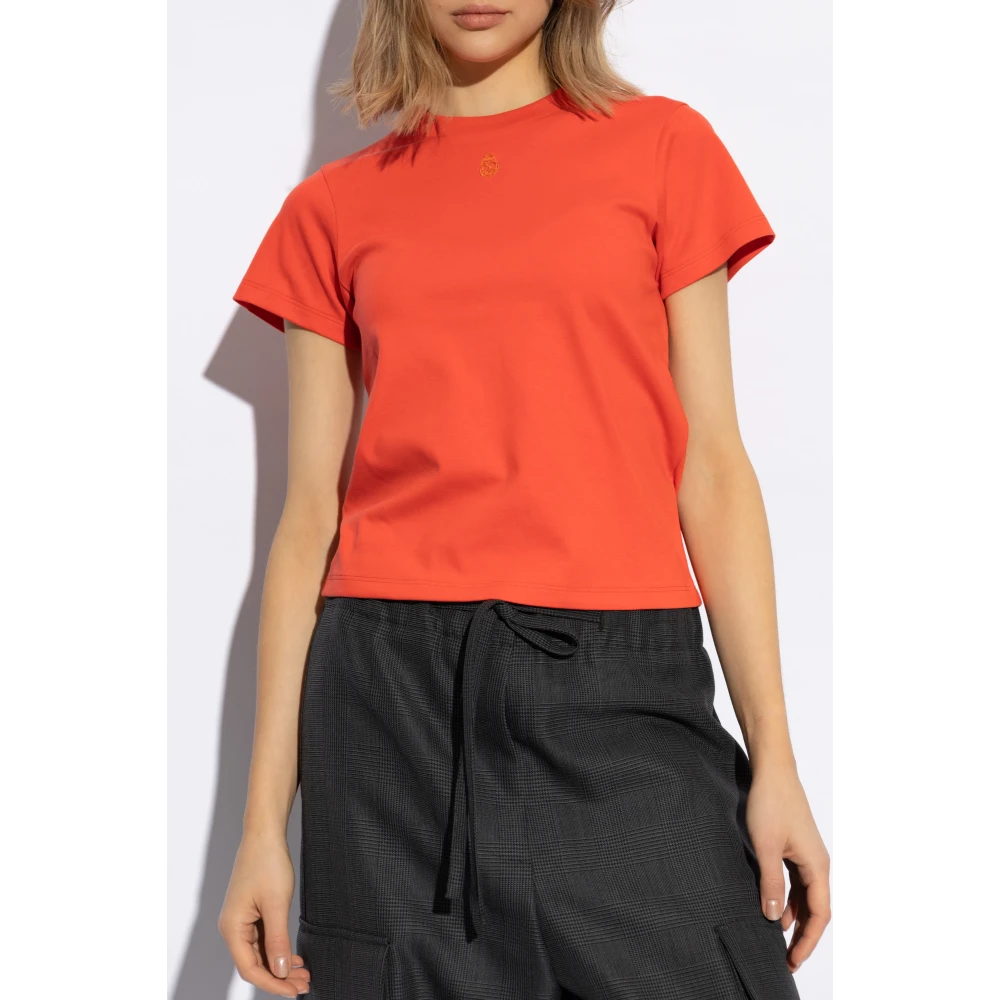alexander mcqueen T-shirt met logo Red Dames