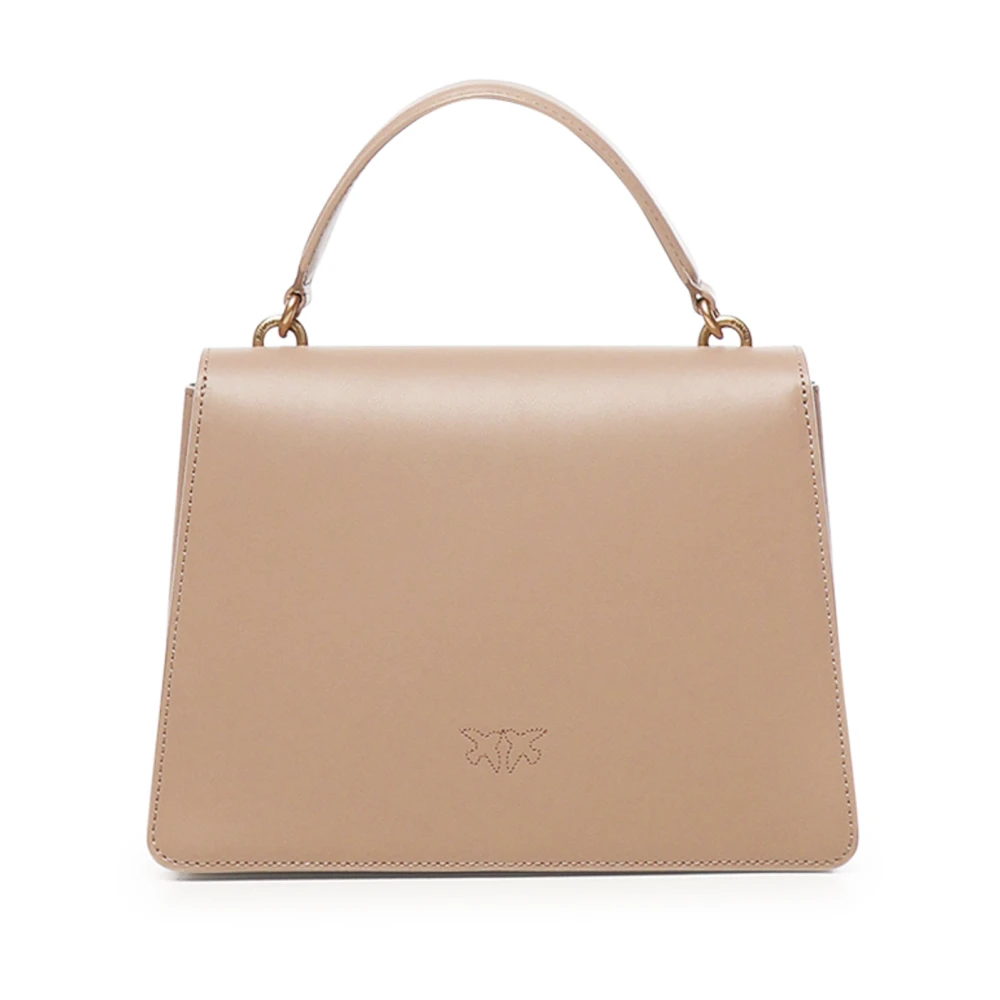 pinko Beige Love Tas met Top Handvat Beige Dames