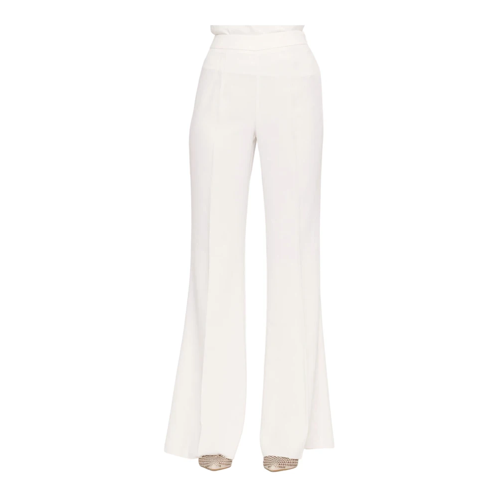 Nenette Women's White Wide Trousers, S, Edoardo Wide Trousers