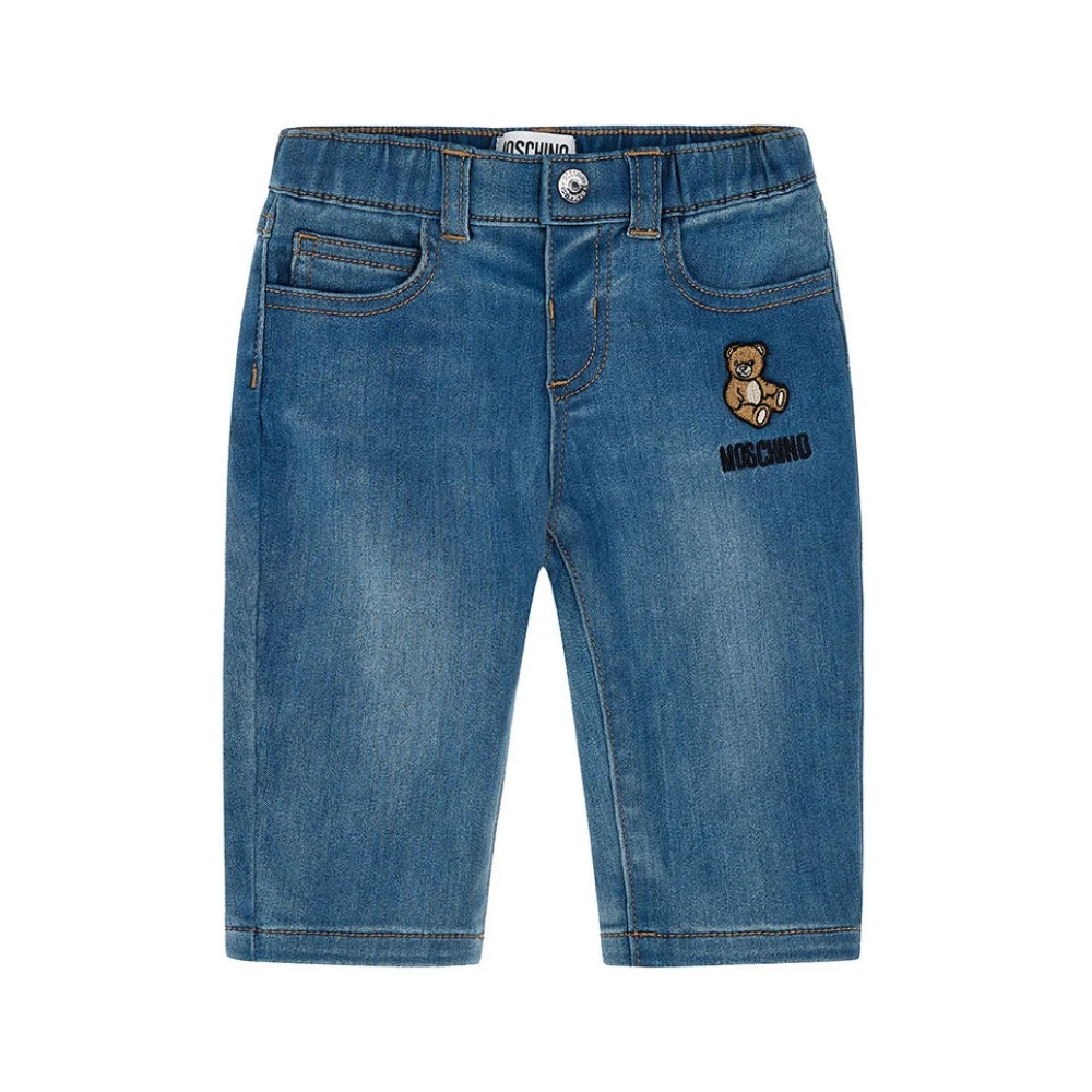 Moschino Boys Blue Jeans, 18 M, Cotton Denim Jeans