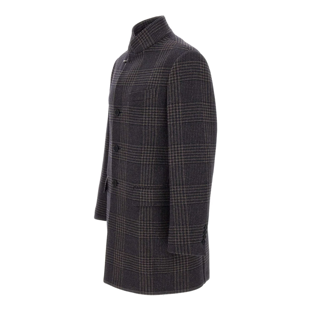 Fay Wollen ruitjas Multicolor Heren