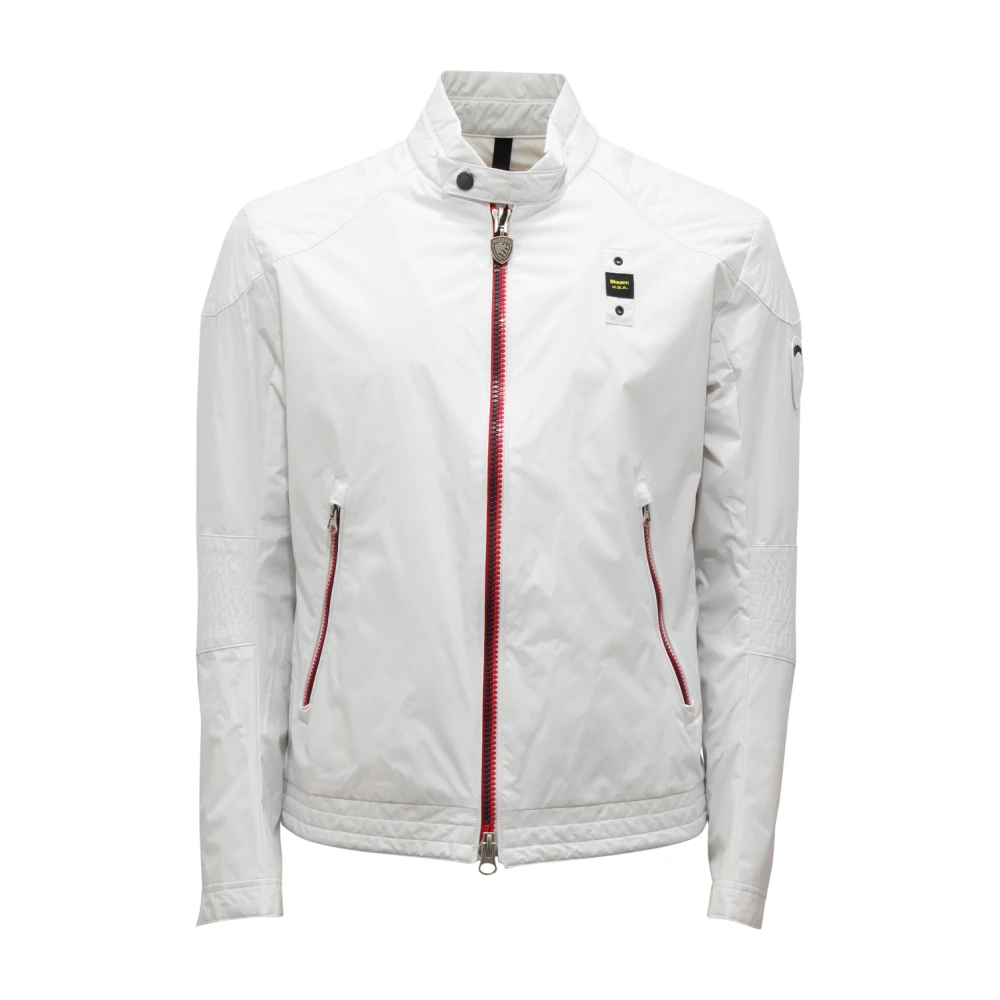 Blauer Men's White Giubbotto Leggero Jacket