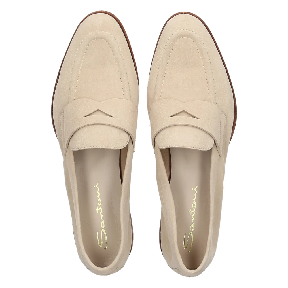 Santoni Loafers Beige Dames