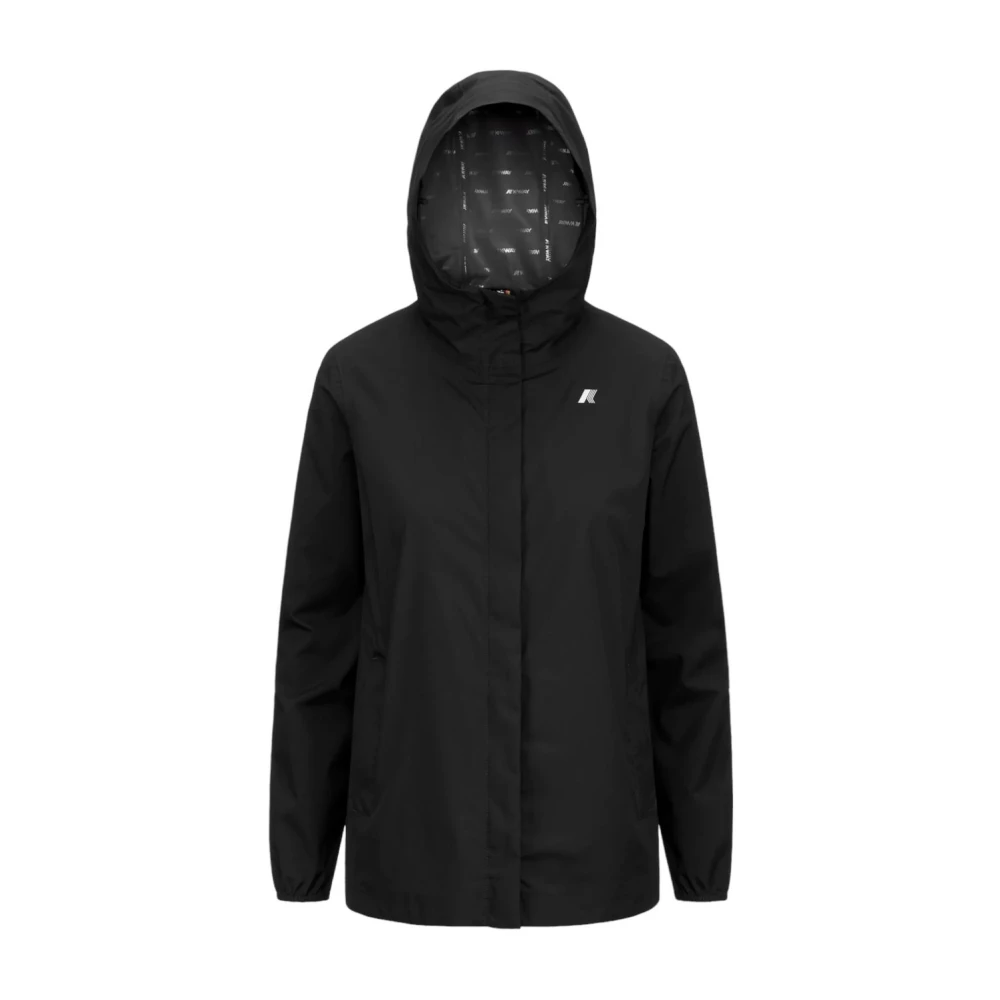 K-Way Women's Black Light Jackets,, Lightweight Jacket Extra Large