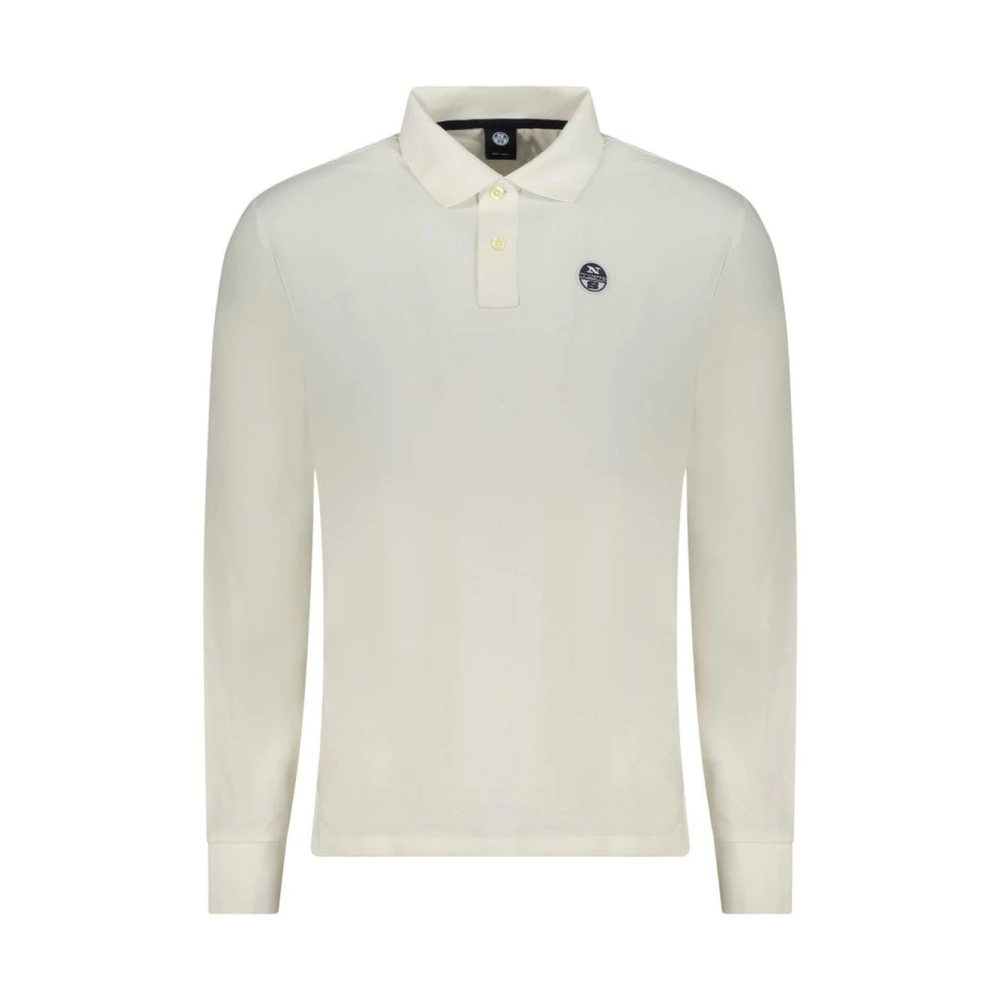North Sails Cotton Polo Shirt With Classic Design - Male - Polo Shirts - White - M - Tops